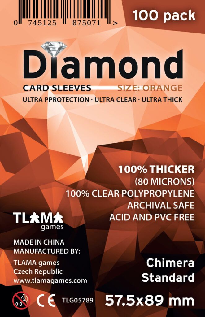 TLAMA games Obaly na karty Diamond Orange: