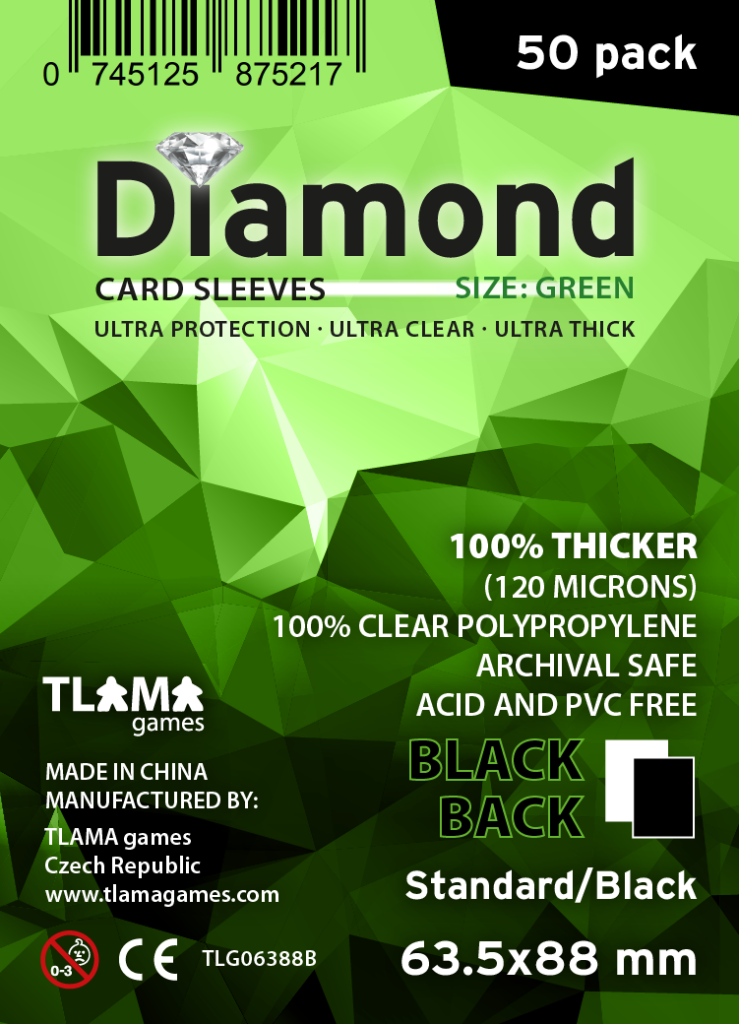 TLAMA games Obaly na karty Diamond Green: